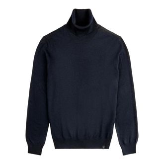 Fay Maglione Dolcevita in Lana Merino - - Knitwear - Uomo - Blu - S