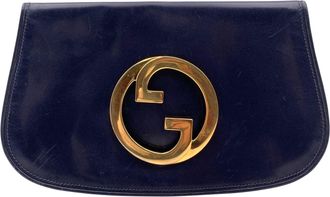 Gucci Vintage leren clutch van Gucci in Blondie-stijl