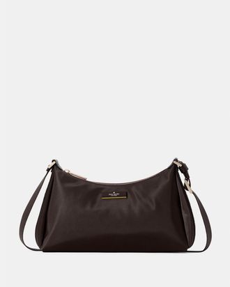 Kate Spade New York Womens Carter Nylon Small Shoulder Bag - Dark Brown - One Size