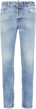 Dsquared2 Slim-fit Jeans, male, Blue, Size: XS Logo Patch Jeans