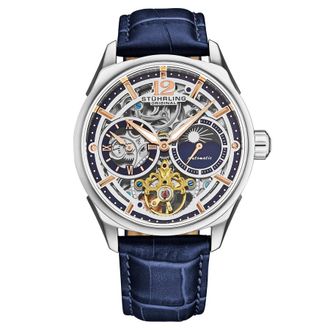 St&uuml;hrling Legacy Chronograph Automatic Rose Gold Dial Mens Watch M18245