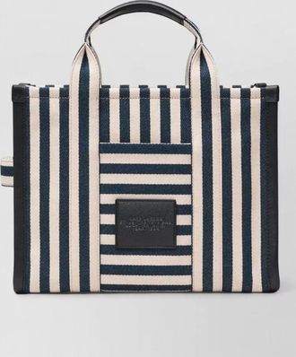 Marc Jacobs the tote bag medium canvas stripe tote bag