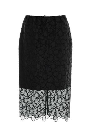 Cecilie Bahnsen Black Cotton Blend Bria Skirt
