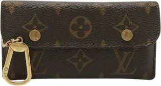 Louis Vuitton Pre-owned Vintage Canvas Portemonnee - Dames - Vintage Accessoires - Bruin - ONE Size - Vintage