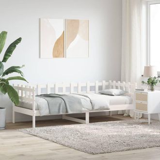 Berkfield Home Day Bed White 80x200 cm Solid Wood Pine