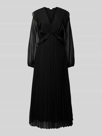 Jake*s Maxikleid mit V-Ausschnitt in Black, Gr&ouml;&szlig;e 34