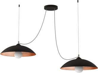 Lumicom Dream L&aacute;mpara De Techo Negro Hoja 2 Luces