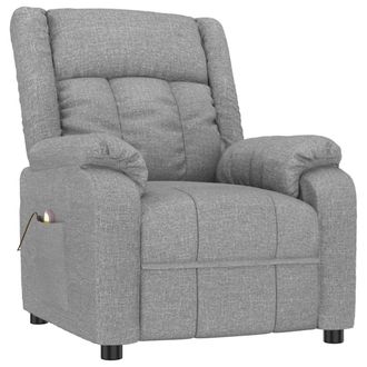 vidaXL Sill&oacute;n De Masaje Tela Gris Claro Vidaxl