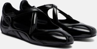 The Attico Floor 01 patent leather ballet flats