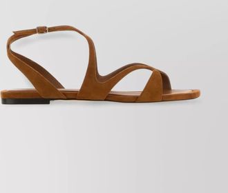 Jimmy Choo London suede leather flat sandals