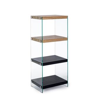 BIZZOTTO 4p Line Wood black bookcase