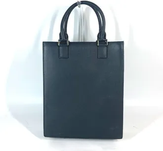 Dior Black Leather Handbag Shoulder Bag Tote Bag (Pre-Owned)