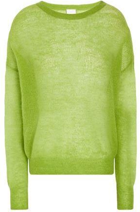 8 by YOOX MOHAIR BLEND REGULAR FIT CREW-NECK SWEATER