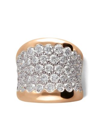 Leo Pizzo 18kt rose gold diamond pav&eacute; ring
