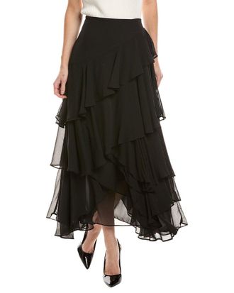 Vince Camuto Long Ruffles Skirt
