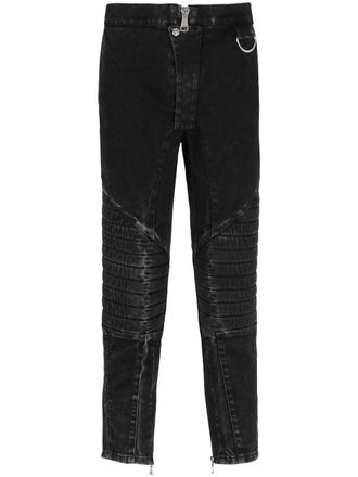 Balmain Jeans skinny crop - Nero