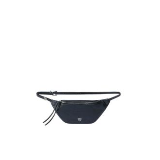 Pinko Belt Bags, female, Black, Size: ONE SIZE Marsupio Trittico Vitello New Biker