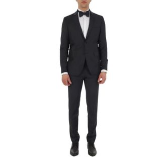 Karl Lagerfeld Heren, Pakken, Blauw, Maat: 3XL Leer