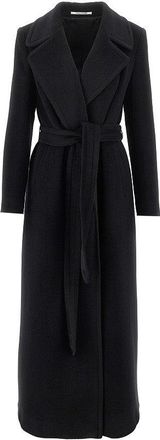 Tagliatore Wool cloth long coat with belt Woman 40