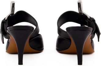 Alexander McQueen Womens Francisco Pump Black Calfskin