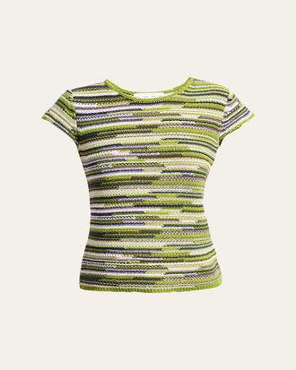 Proenza Schouler Veya Textured Knit Tee