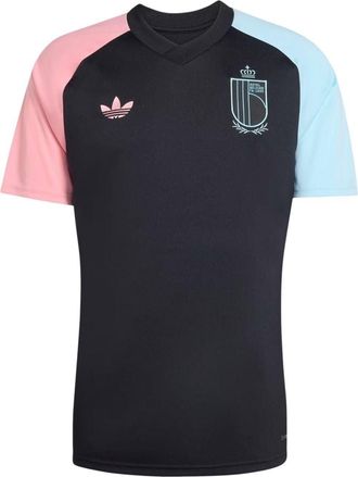 adidas Belgium 2026 Away Pre-Match Jersey Asia Sizing Black Super Pop Frozen Blue JY7642