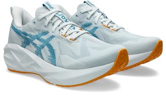 Asics Laufschuh ASICS NOVABLAST 5, Herren, Gr. 42,5, arctic blau, aegean blau, Synthetik, Schuhe Laufschuh, mit Engineered Jacquard Mesh-Obermaterial, mit F