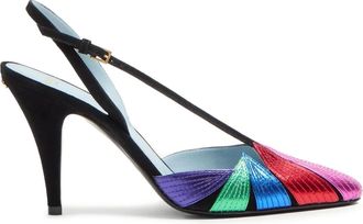 Valentino Garavani Pumps Foliefoliage con cinturino posteriore 90mm - Rosa