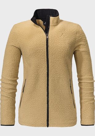 Sch&ouml;ffel Fleecejacke SCH&Ouml;FFEL Fleece Jacket Atlanta L, Damen, Gr. 44, beige (4340, beige), Oberstoff Rumpf: Aussenmaterial: 100% Polyester, regular fit, hoch g