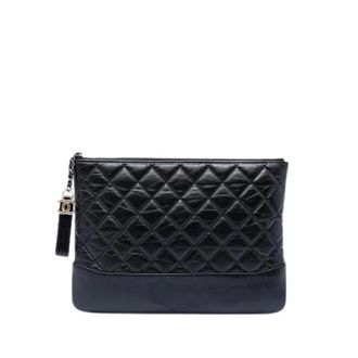 Chanel Pre-owned Clutches, female, Black, Size: ONE SIZE Pre-owned Quilted Clutch