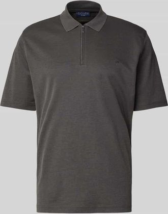 Christian Berg Poloshirt mit Polokragen in Graphit, Größe XL