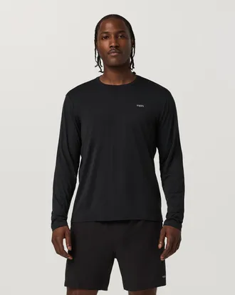 Vuori Clothing Long Sleeve Strato Breathe Tee | Black | Medium