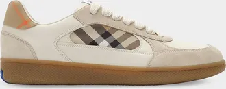 Burberry Men & apos;s Terrace Check Leather & Suede Low-Top Sneakers
