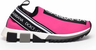 Dolce & Gabbana Sneaker Lycra - Dames - Sneakers - Roze - 35 EU - Schoenen