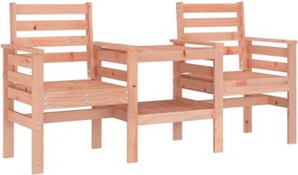 vidaXL Garden Bench with Table 2-Seater Solid Wood Douglas vidaXL