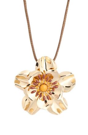 BP. Floral Pendant Necklace in Gold at Nordstrom