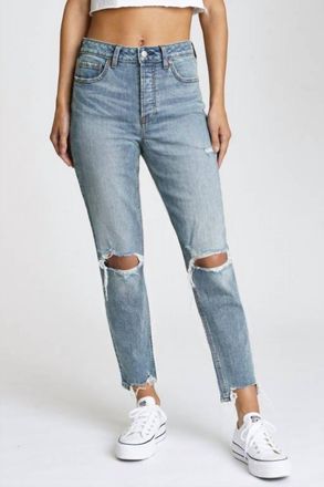 Daze Original High Rise Mom Jean In Denim