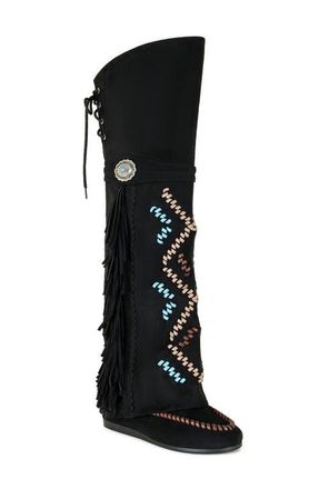 Azalea Wang Edmund Over the Knee Boot in Black at Nordstrom, Size 8.5