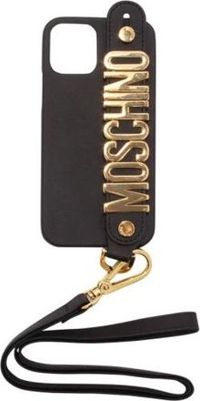 Moschino Phone Accessories, female, Black, Size: ONE SIZE Cover for iPhone 12/12 Pro