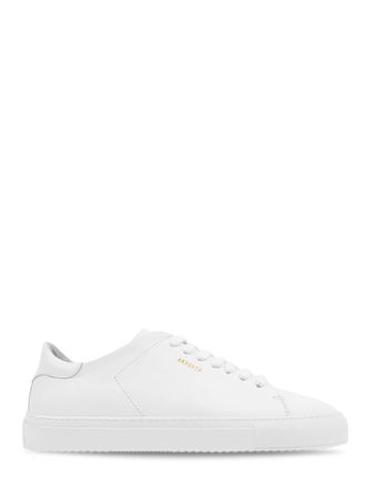 Axel Arigato Low-Top White Leather Sneakers with Gold Detailing