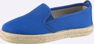 Casual Looks Slipper CASUAL LOOKS, Damen, Gr. 36, mittelblau, Textil, Schuhe Slipper
