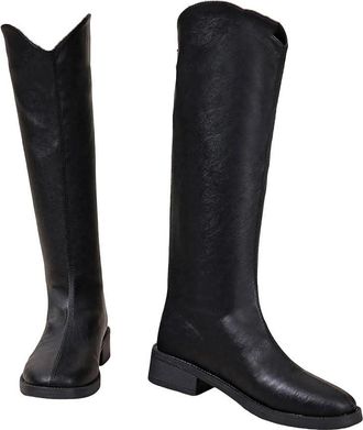 Generic Womens Over The Knee Boots Round Toe Thigh High Knight Long Heel Booties