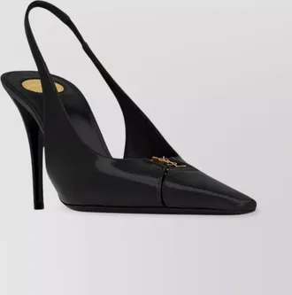 Saint Laurent 90 patent pointed toe pump