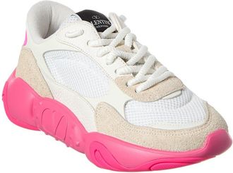 Valentino Vlogo Mesh & Leather Sneaker