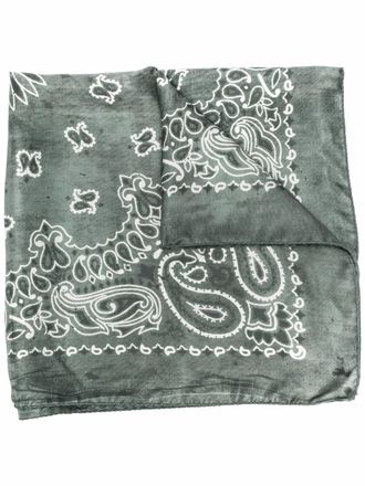 Golden Goose Golden Foulard Paisley Print Silk