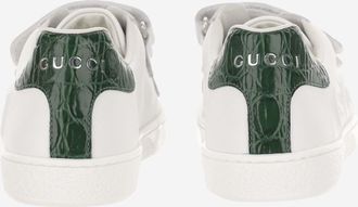 Gucci Boys Sneakers Ace White Leather Trainers