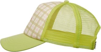 Roxy Trucker Cap ROXY Beautiful Morning, Damen, cloud dancer swell plaid, Kunstfaser, Caps Trucker Cap