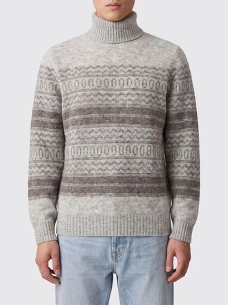 Brunello Cucinelli Dolcevita in lana e cashmere con motivo jacquard