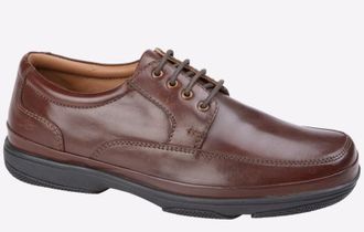 Roamers Danforth Shoes Mens Wide Fit - Brown - Size UK 11
