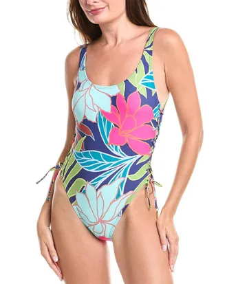 Vince Camuto Side Lace-Up One-Piece